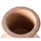 Vintiquewise Beige Outdoor Clay Chiminea Fireplace Sun Design Charcoal Burning Fire Pit with Metal Stand Fire Pit QI004601 - alternate 13